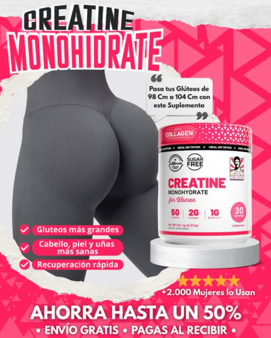 CREATINA CON COLAGENO EN OFERTA 2X1 🍑