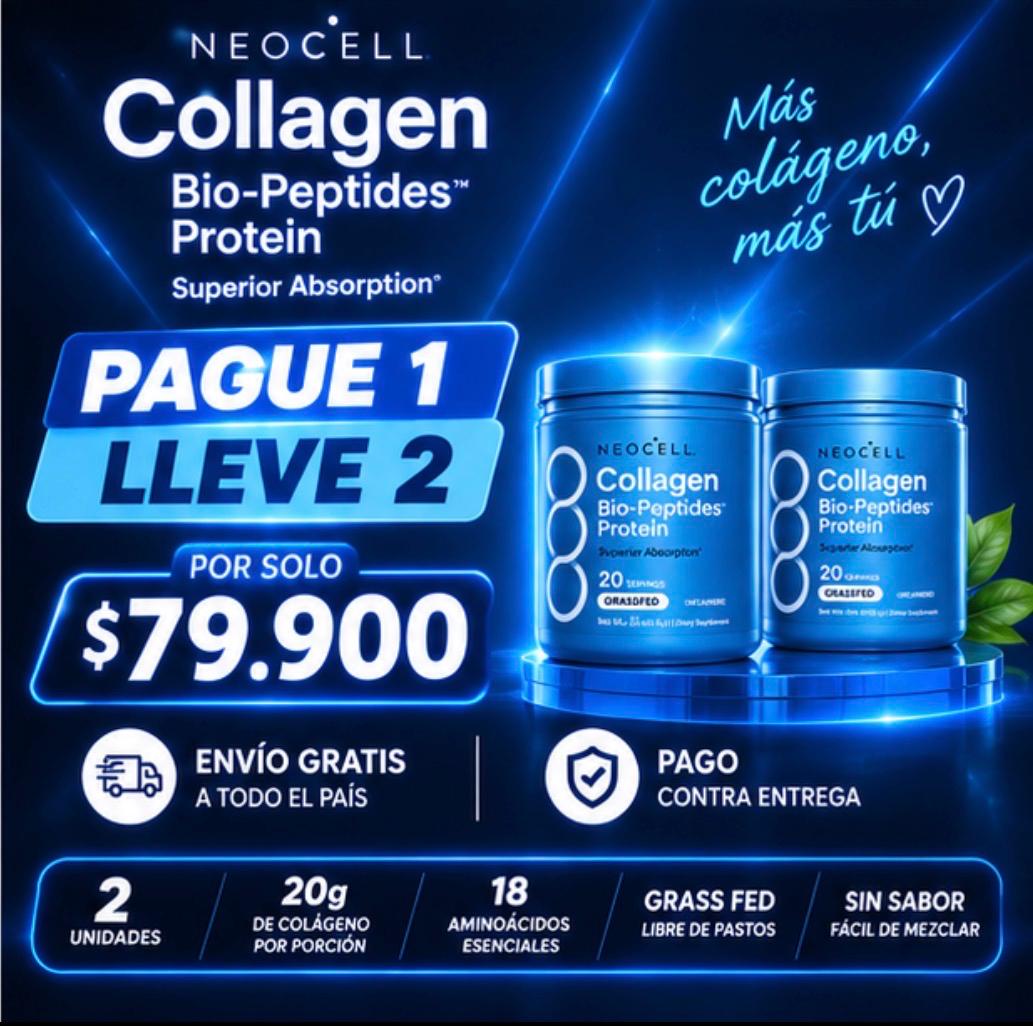 Colágeno Bio-Péptidos (hidrolizado) NEOCELL Oferta 2X1 💙