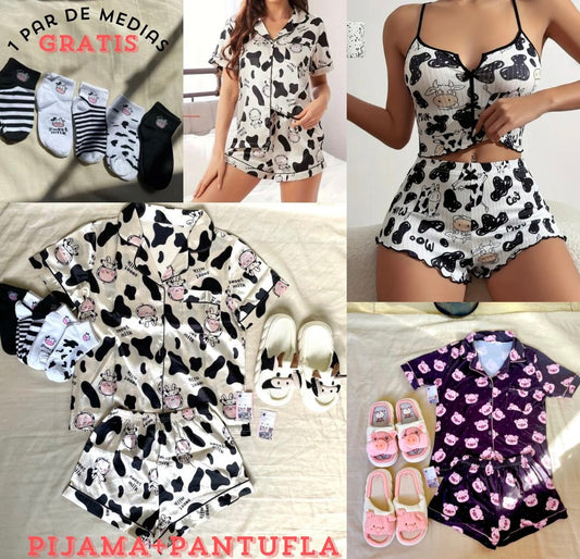 Pijamas Satín y Algodón OFERTA ENVÍO GRATIS 🚚