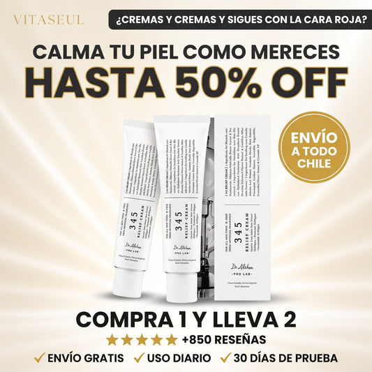 CREMA KOREANA 345 Relief Cream ® – Oferta 2X1 🍃