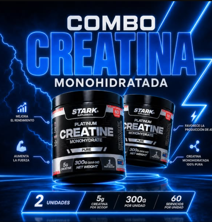 2 CREATINE MONOHYDRATE PLATINUM 300 GR 🐺🔥