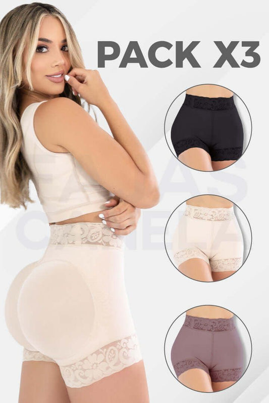 SHORTS CONTROL ABDOMEN Y LEVANTA GLUTEO ❤️‍🔥