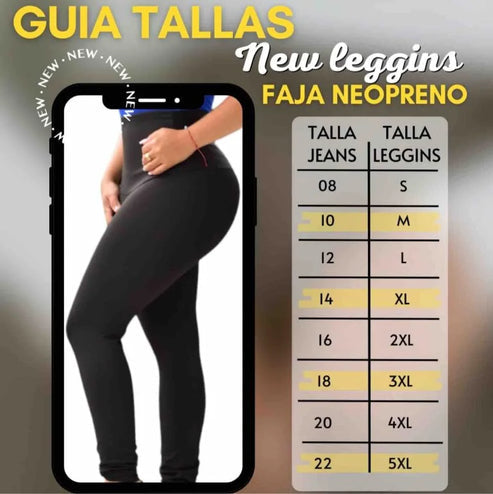 LEGGINS adelgazantes levanta glúteos con control de abdomen 2X1💎